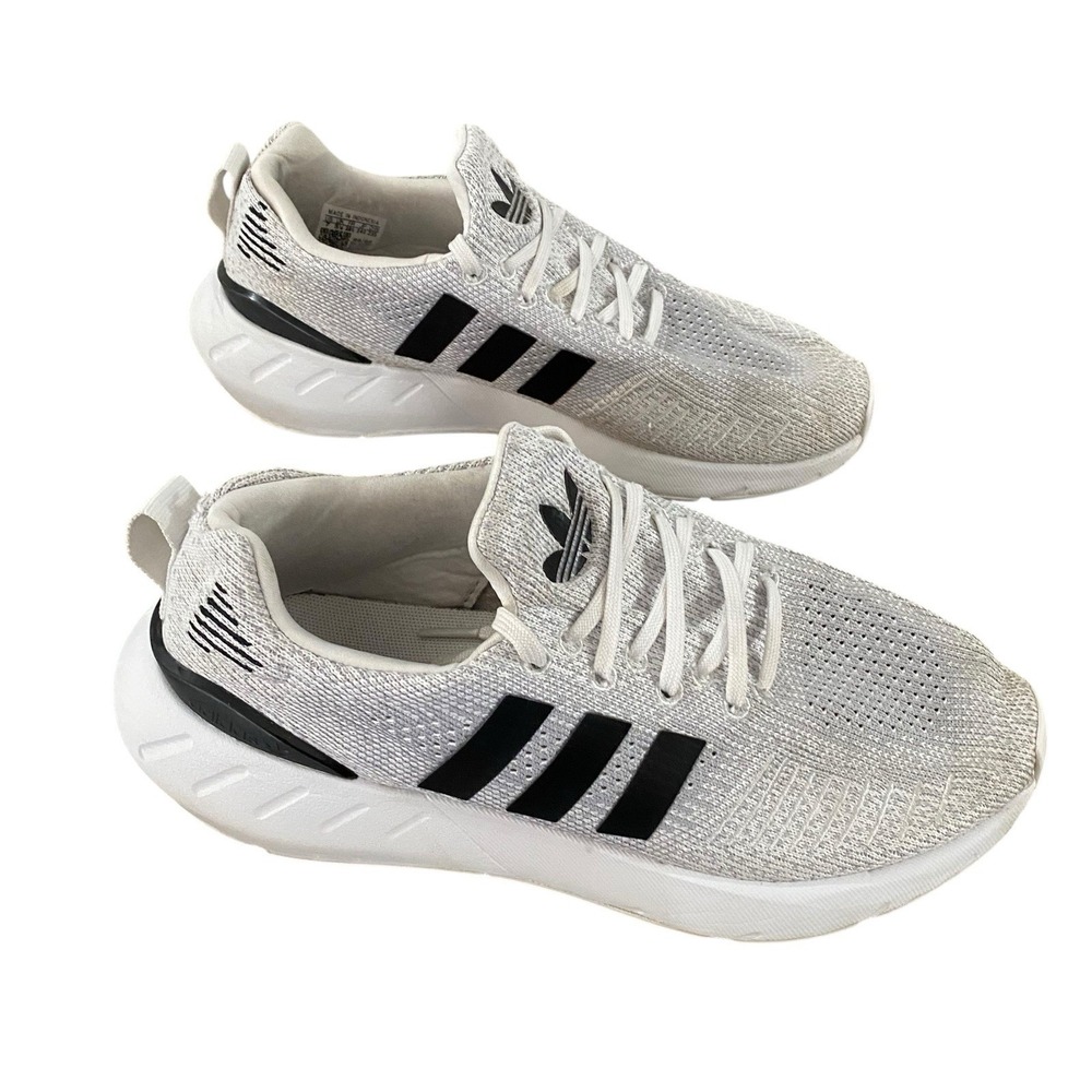 Adidas Swift Run 22 Women's Shoes Crystal White-Core‎ Black-Grey GV7969 Size 7